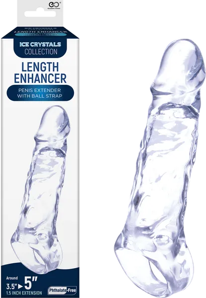 Male Sex Toys Excellent Power Length Enhancer 5 Clear Sex Sleeve