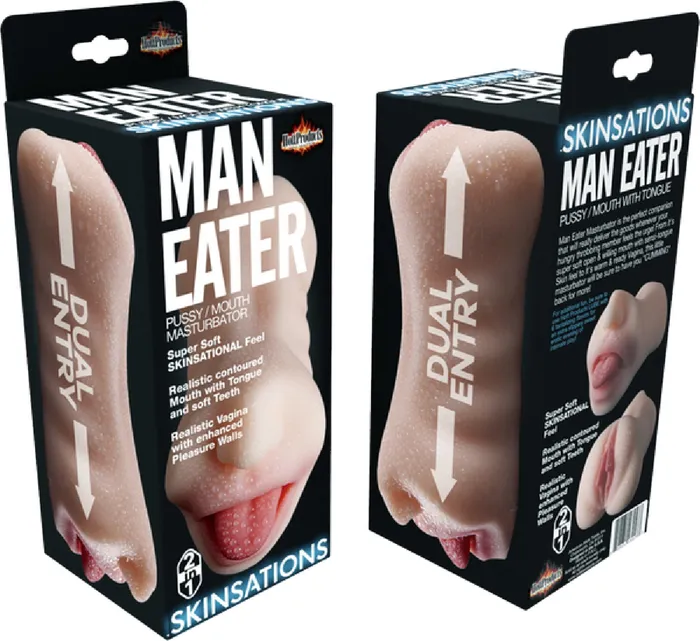 Male Sex Toys Hott Products Unlimited Man Eater Masturbator Flesh