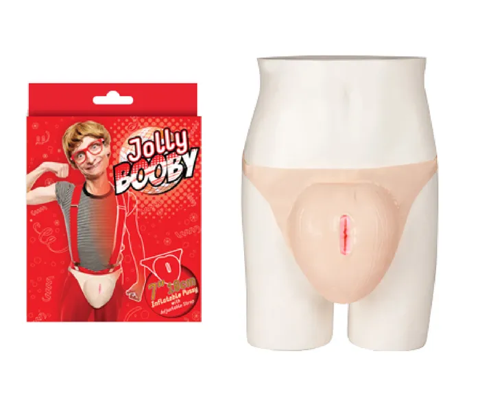 Male Sex Toys Jolly Booby Inflatable Pussy With Straps 7 Nanma