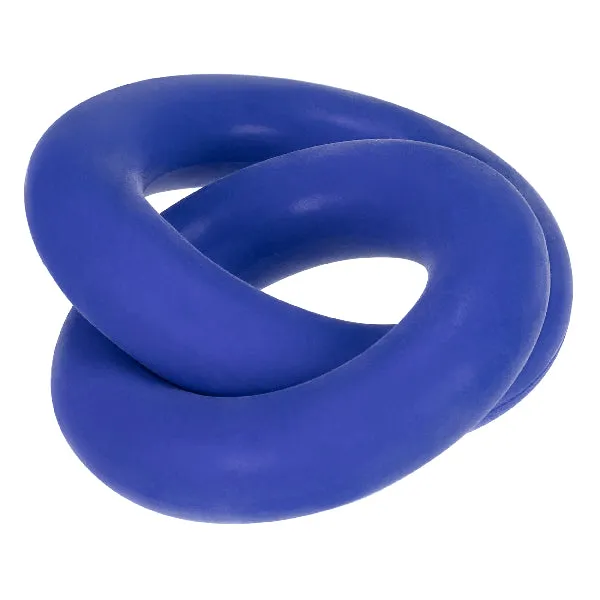 OxBalls Male Sex Toys DUO Linked CockBall Rings by Hunkyjunk Cobalt