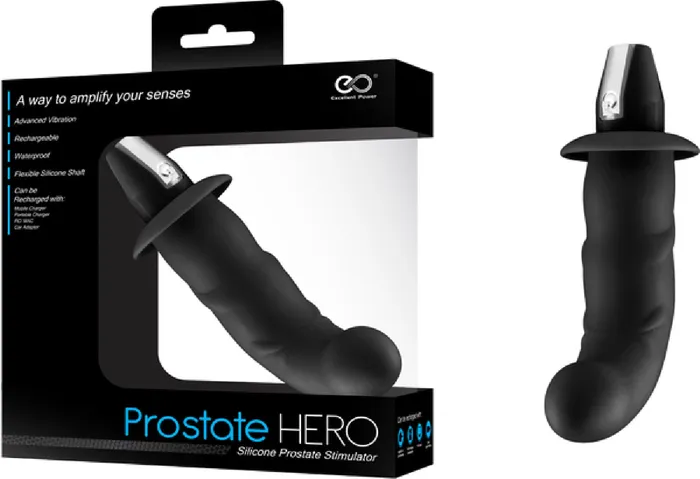 Prostate Hero Black Anal Sex Toy Adult Pleasure Orgasm Excellent Power Anal