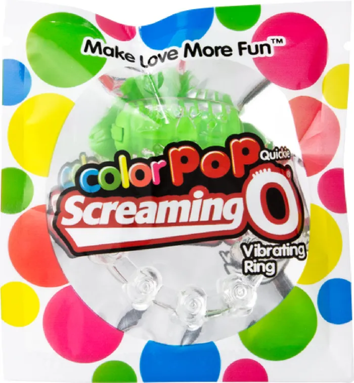 Screaming O Vibrators ColorPoP Quickie Screaming O Green Sex Toy Adult Pleasure