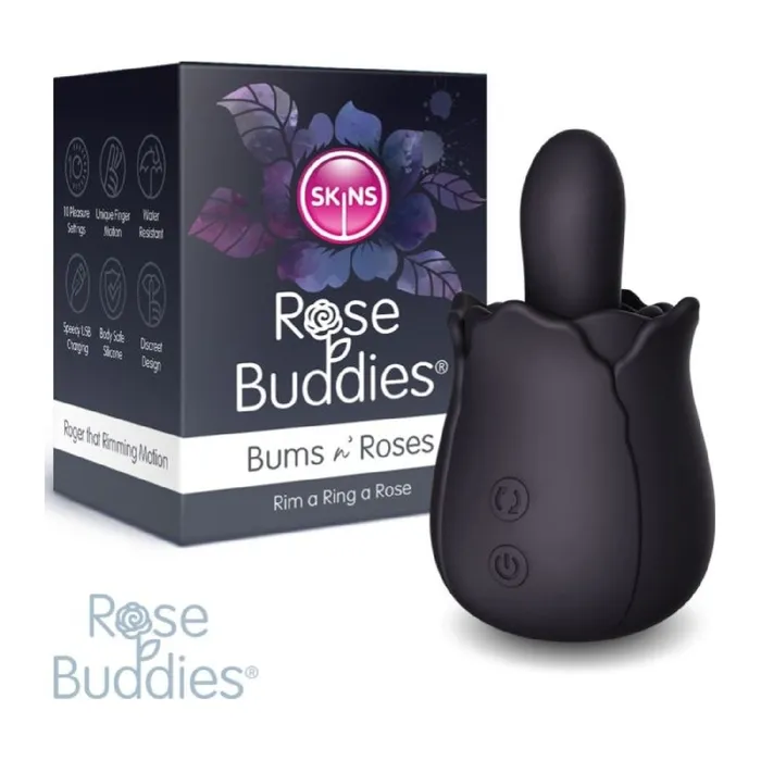 Skins Rose Buddies Bum N Roses Black Creativec Vibrators