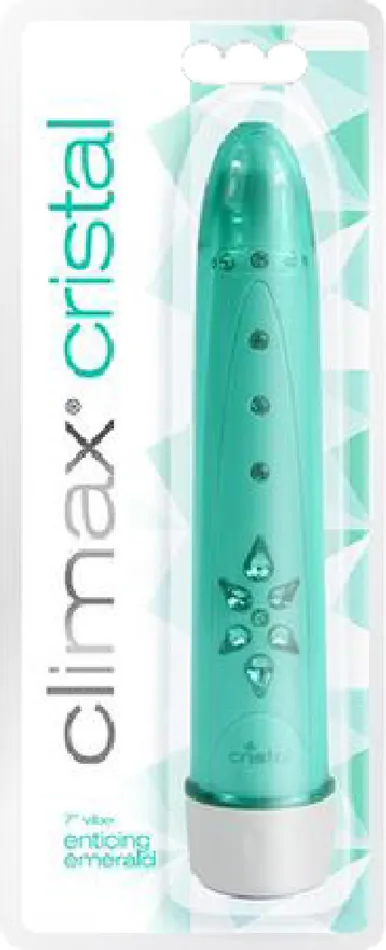 Topco Sales Vibrators Cristal 6X Vibe Enticing Emerald Sex Toy Adult Pleasure