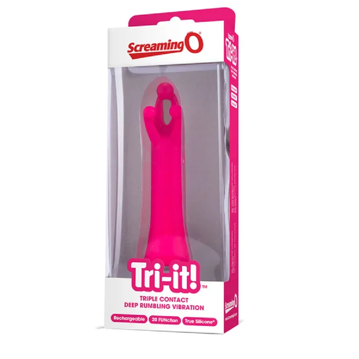 TriIt Charged Vibe Pink Sex Toy Adult Orgasm Screaming O Vibrators