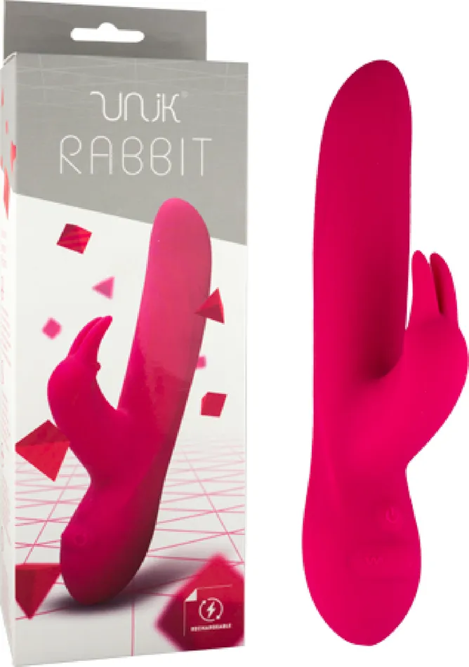 Unik Rabbit Rechargeable Vibe Red Sex Toy Adult Orgasm Seven Creations Vibrators