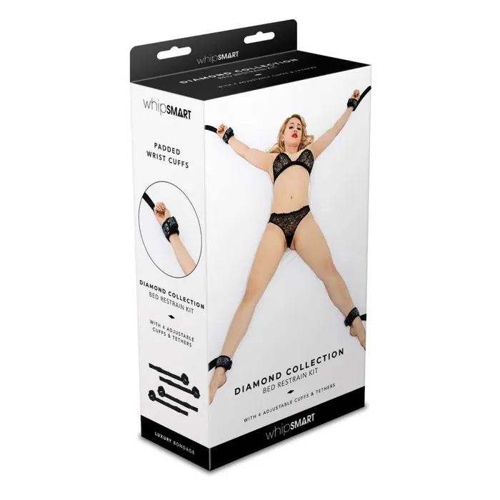 Whip Smart Diamond Bed Restraints Black Whipsmart Anal