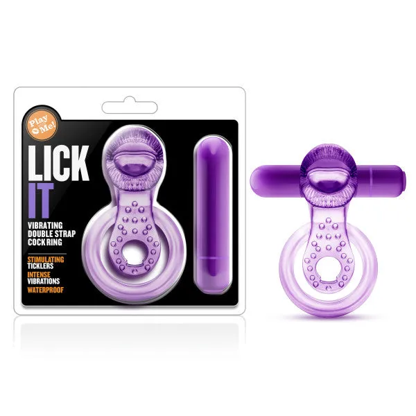 Blush Novelties Couples Play With Me Lick It Vibrating Cock Ball Rings