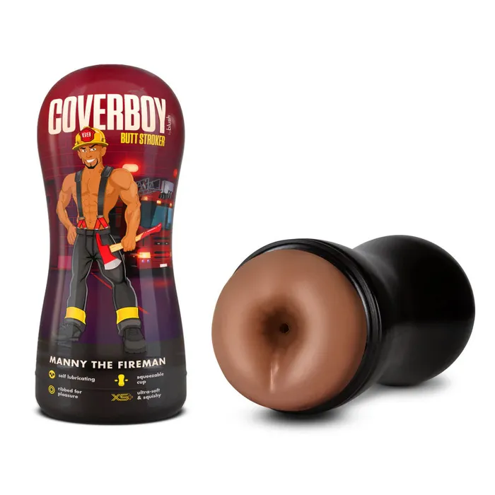 Blush Novelties Coverboy Manny The Fireman Tan Male Ass Stroker Male Sex Toys