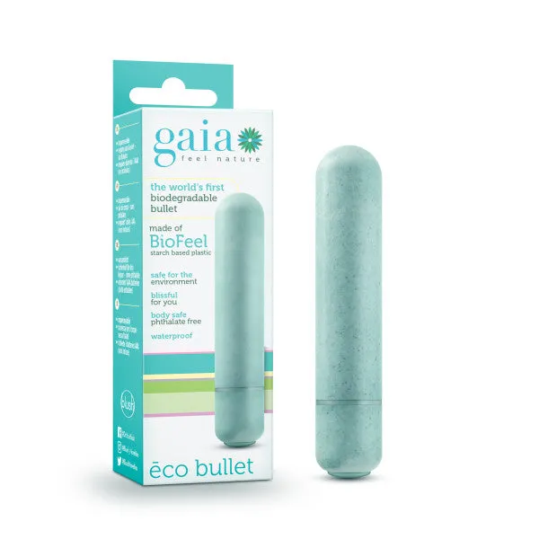 Female Sex Toys Blush Novelties Gaia Eco Bullet Aqua 89 cm 35 Bullet