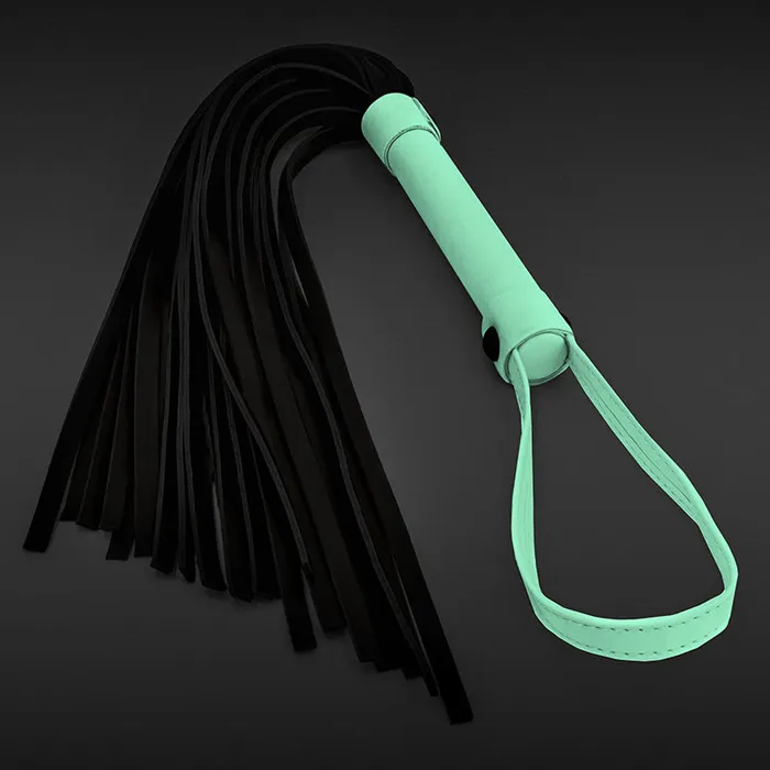 Female Sex Toys NS Novelties GLO Bondage Flogger Glow In Dark Whip