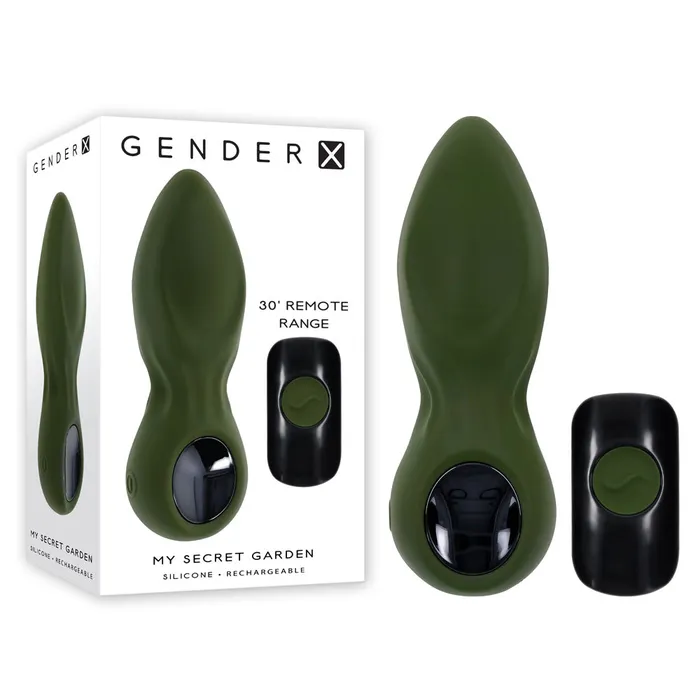 Gender X MY SECRET GARDEN 146 cm USB Rechargeable Vibrating Butt Plug with Remote Control Gender X Male Sex Toys