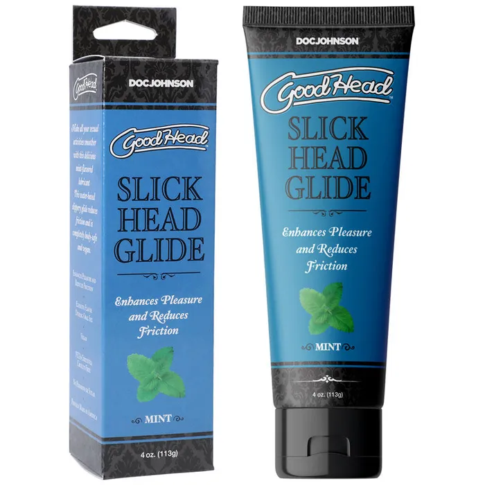 GoodHead Slick Head Glide Mint Mint Flavoured Lubricant 120 ml Tube Doc Johnson Lubricants