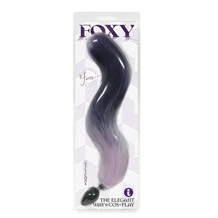 Icon Brands Foxy Fox Tail Silicone Butt Plug Gradient 46 cm Tail Anal