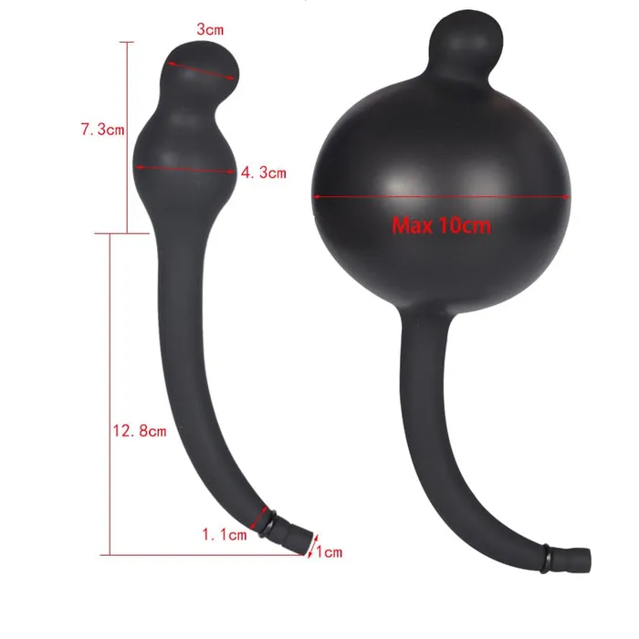 MRIMIN MRIMIN Inflatable Butt Plug with Detachable Needle Anal Sex Toys for Man and Women Male Sex Toys