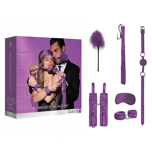 Ouch Beginners Bondage Kit 5 Piece Set Shots Toys Couples