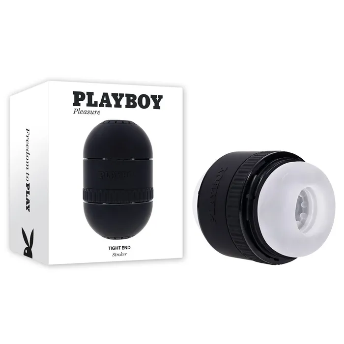 Playboy Pleasure TIGHT END Clear Dual Ended Stroker Playboy Pleasure Male Sex Toys