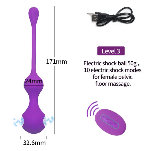 Smart Kegel Ball Vibrator Vibrating Egg Electric Shock Vagina Tight Sports Sex Toys for Women soniker Female Sex Toys