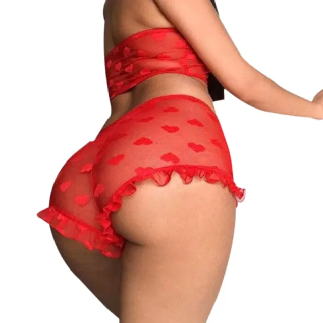 STRAWBERRYPOSH Anal High Waisted 2PC set