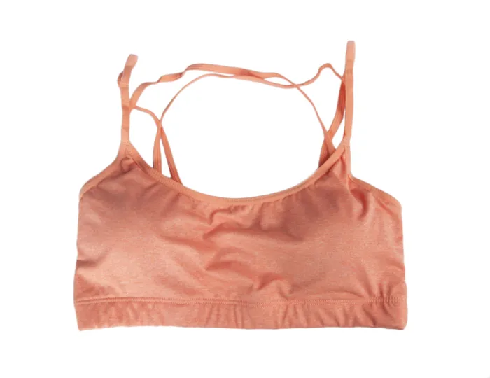 Vibrators Sunset Intimates Coral CrissCross Back Sports Bra