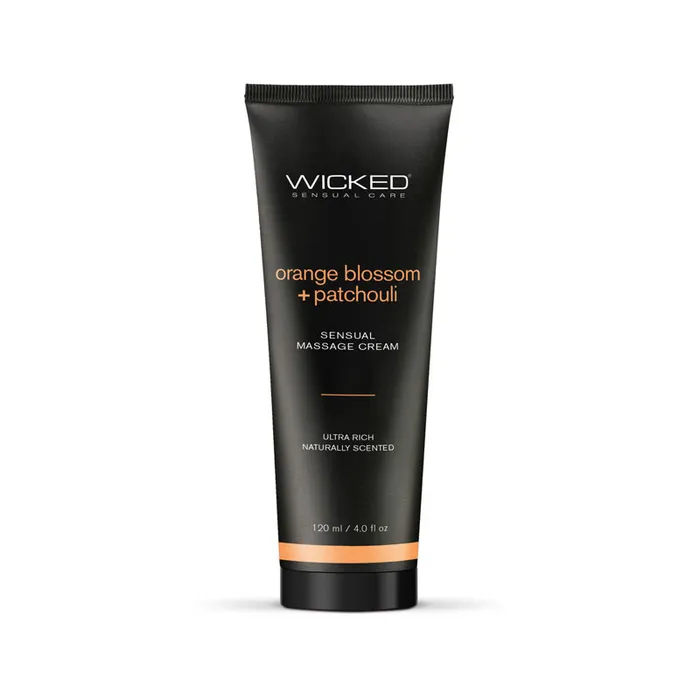 Wicked Couples Wicked ORANGE BLOSSOM PATCHOULI Sensual Massage Cream Scented Massage Cream 120 ml Tube