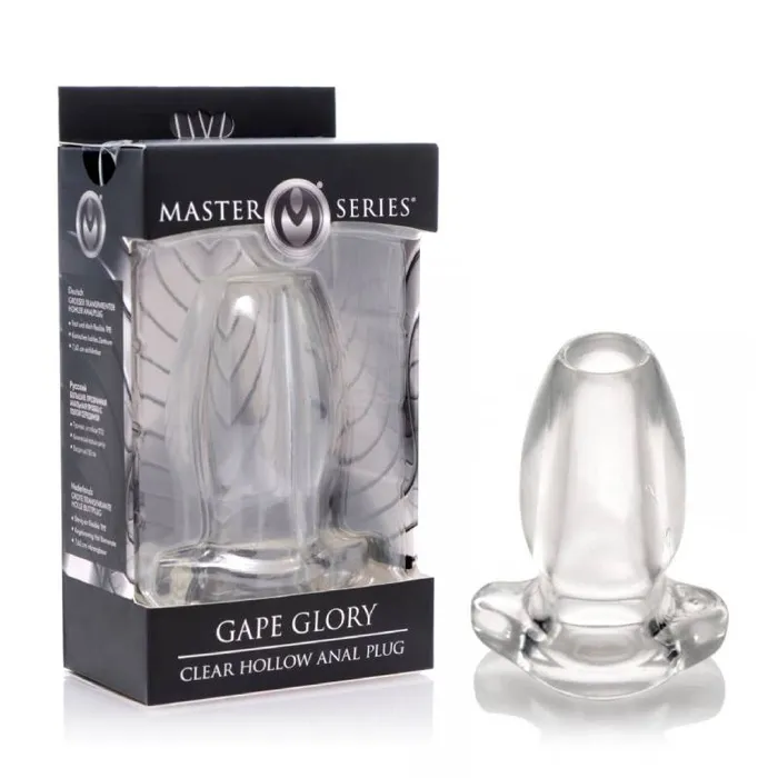 XR Brands Male Sex Toys Master Series Gape Glory Large Hollow Anal Plug